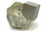 Natural Pyrite Cube In Rock - Navajun, Spain #337872-1